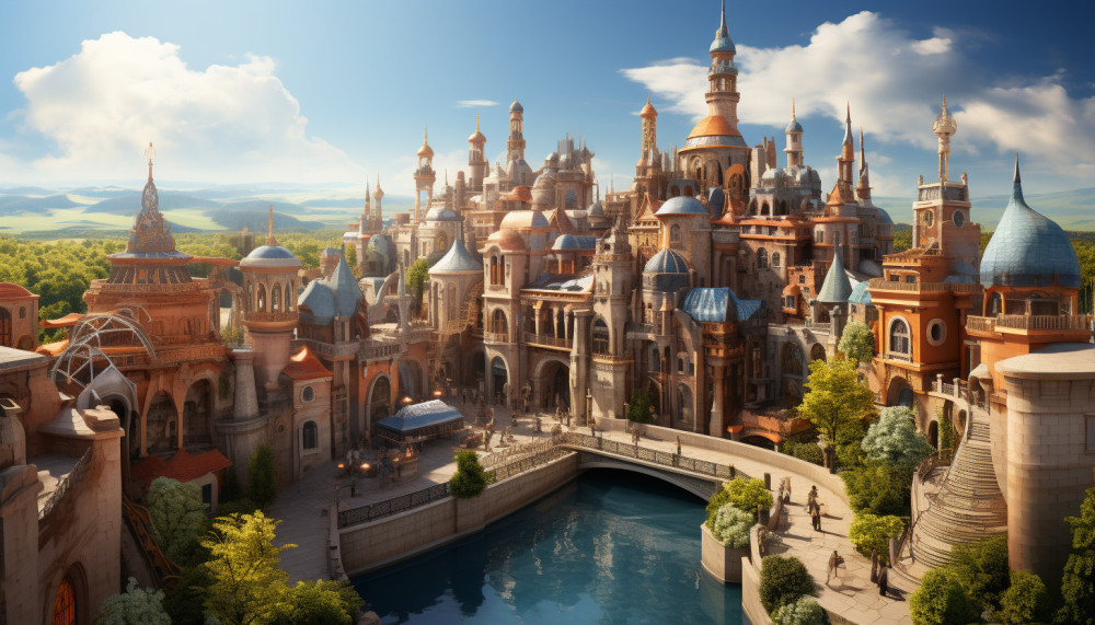 Autre - Description de deux des plus grands parcs d'attractions d'Europe